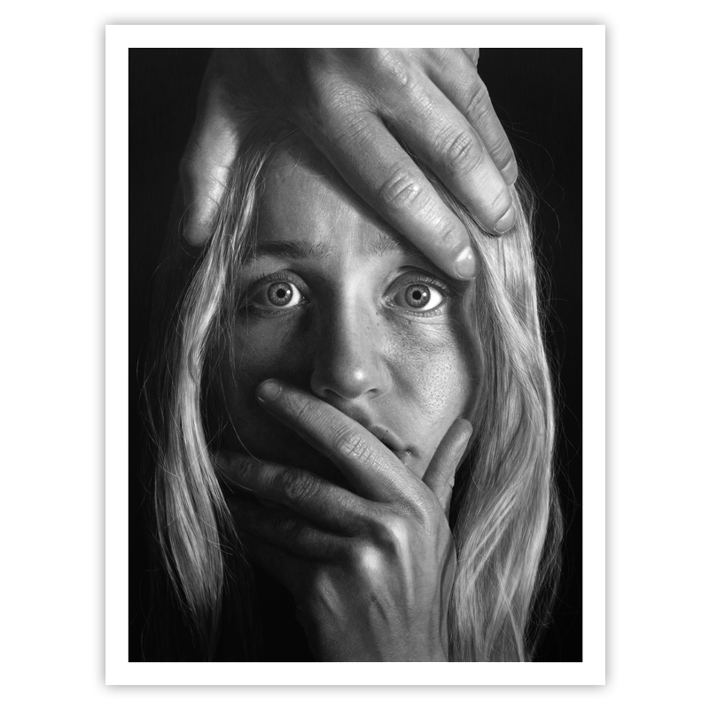 Helix, Hyperrealistic pencil drawing by Emma Towers-Evans, eteportraits