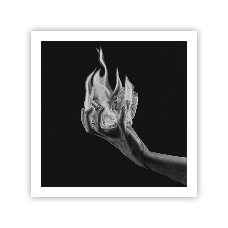 Limited edition print of a hand from the 30 series by Emma Towers-Evans